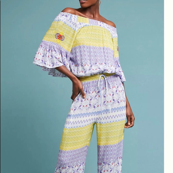Anthropologie Pants - Anthropologie Off the Shoulder Jumper